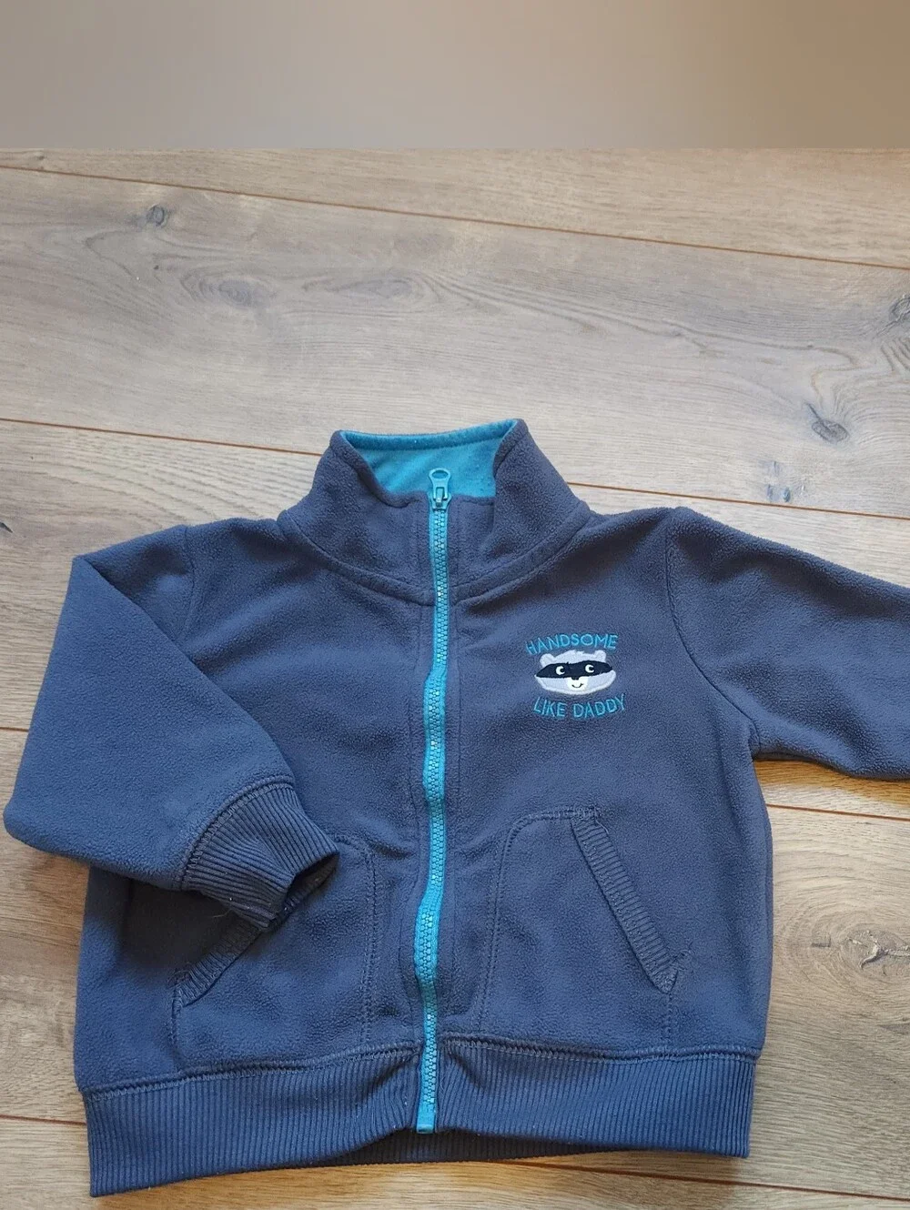 9m Carter's Boys Raccoon Fleece Zip Up